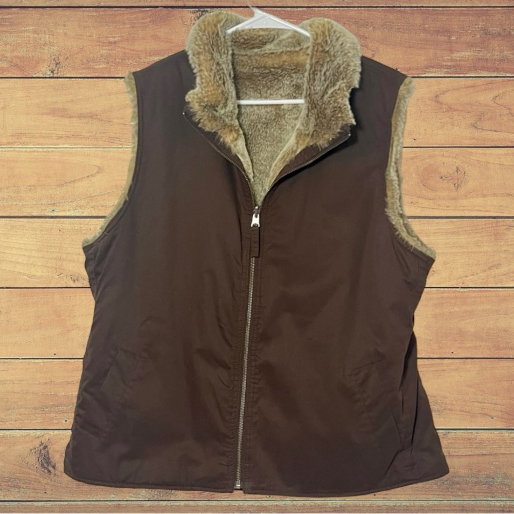 Y2K Furry Brown Vest (READ DESC)